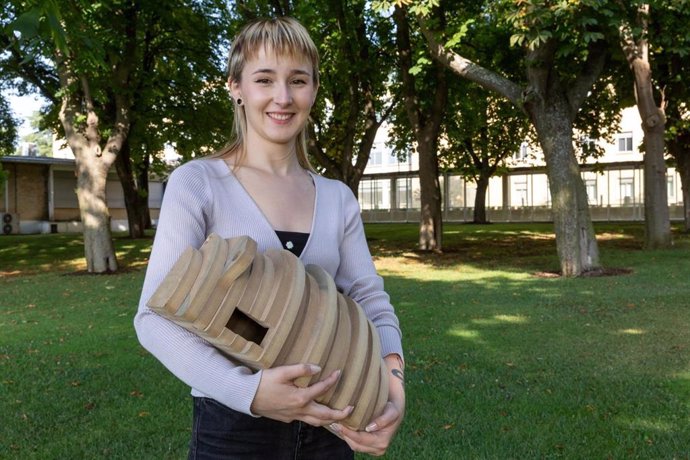 Aintzane Huarte, graduada en Diseño por la Escuela de Arquitectura de la Universidad de Navarra, ha diseñado una caja nido para proteger a especies amenazadas.