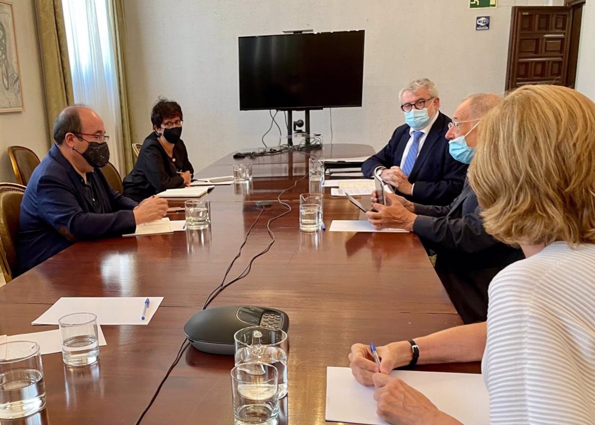 El ministro de Cultura, Miquel Iceta, reunido con directivos del Museo del Prado