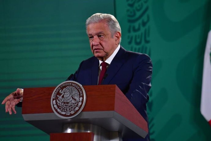 11 August 2021, Mexico, Mexico City: Mexican President Andres Manuel Lopez Obrador speaks during a morning press conference at the National Palace. Photo: -/El Universal via ZUMA Press Wire/dpa