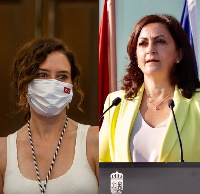 La presidenta de Madrid, Isabel Díaz Ayuso, y la de La Rioja, Concha Andreu