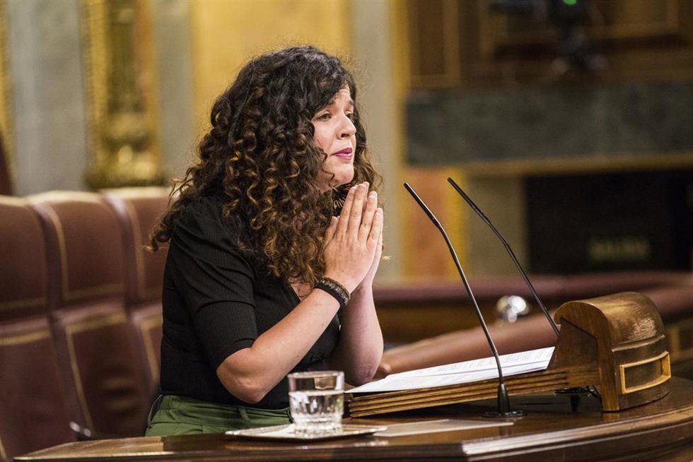 Archivo - La diputada de Unidas Podemos por Asturias, Sofía Fernández Castañón