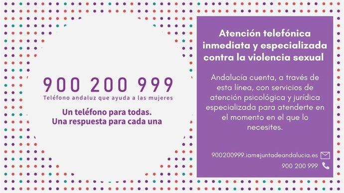 Archivo - El Servicio de atención inmediata psicológica 24 horas dirigido a mujeres víctimas de violencia sexual del Instituto Andaluz de la Mujer 