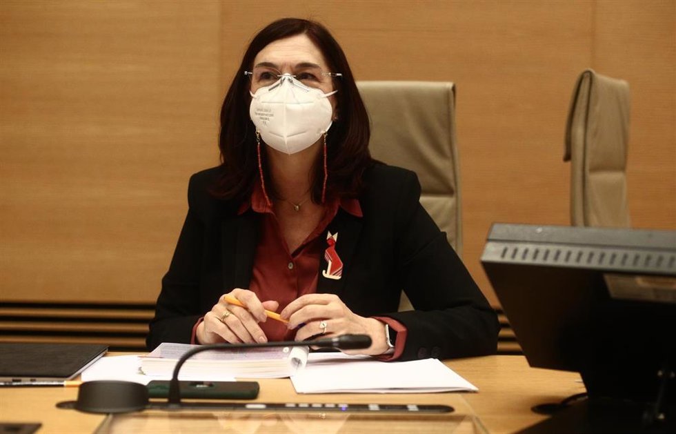 Archivo - La presidenta de la CNMC (Comisión Nacional de los Mercados y la Competencia), Cani Fernández, durante una comparecencia en el Congreso