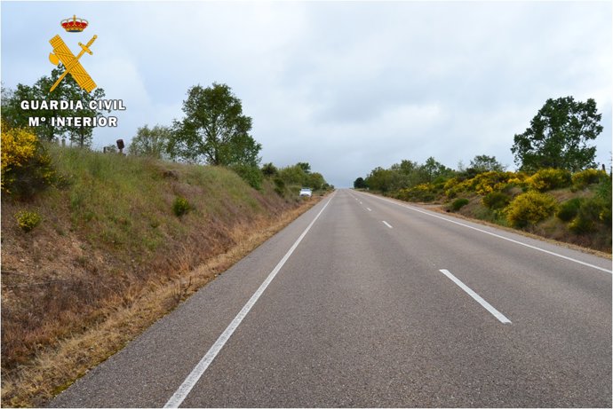 Un control de velocidad de la Guardia Civil en Salamanca.