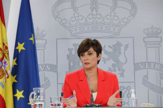 La ministra Portavoz, Isabel Rodríguez, interviene en una rueda de prensa posterior al Consejo de Ministros, a 24 de agosto de 2021