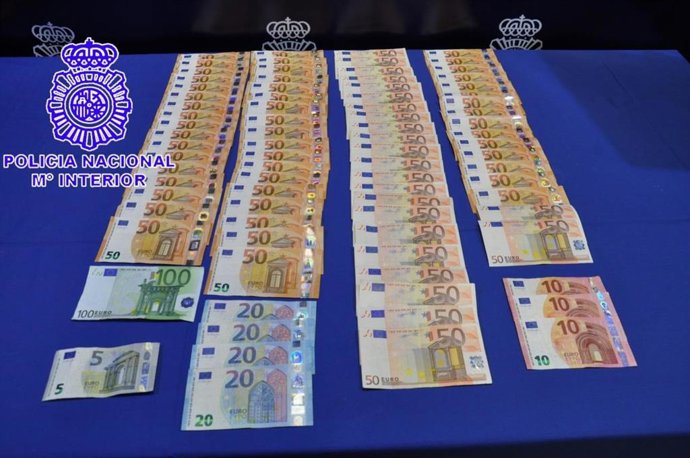 Efectivo sustraido por los detenidos en las viviendas asaltadas del barrio vallisoletano de La Circular.