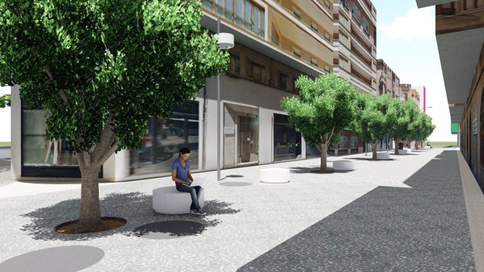 Proyecto de Cort para la reurbanización de la calle Miquel Costa i Llobera