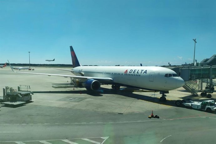 Archivo - Un avión de Delta Air Lines.