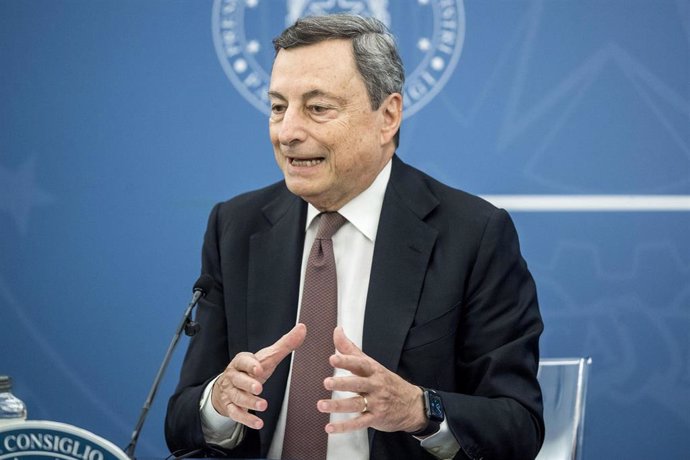 Archivo - El primer ministro italiano, Mario Draghi.