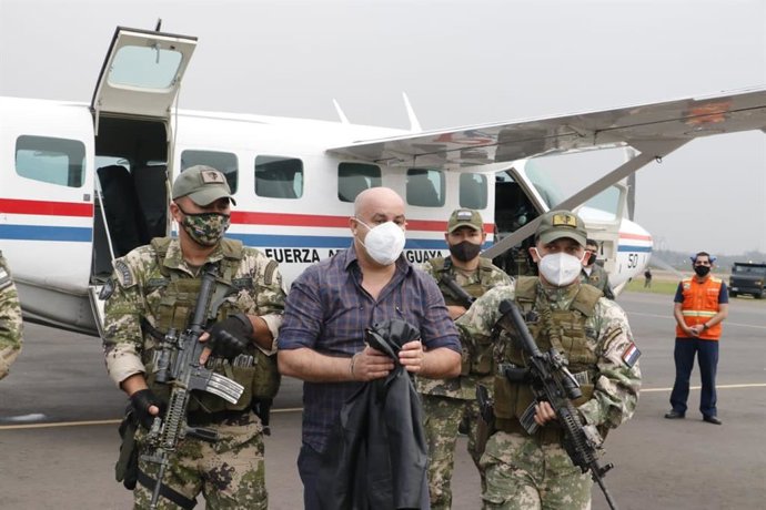 Kassem Mohamad Hijazi, sancionado por EEUU por corrupción en Paraguay y detenido por la Secretaría Antidrogas del país sudamericano.