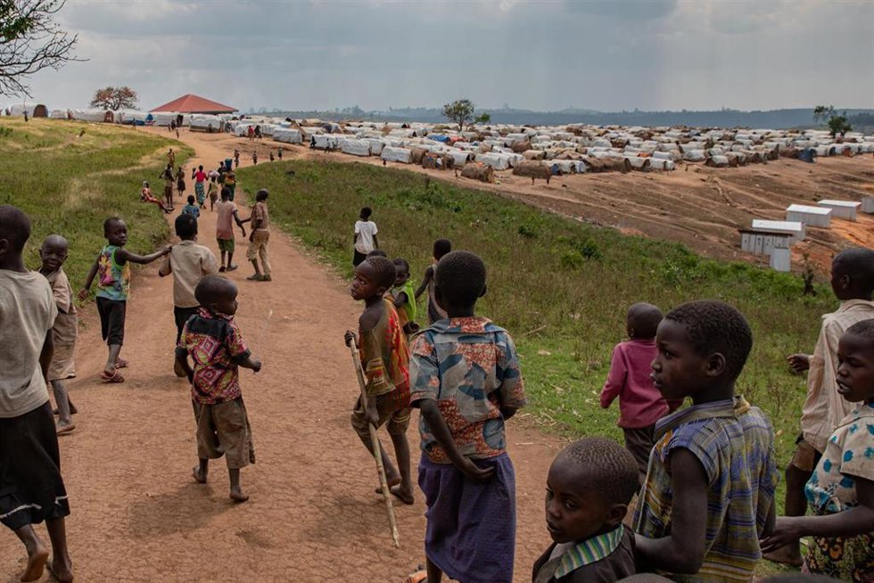Archivo - Campamento de desplazados de Loda, en República Democrática del Congo