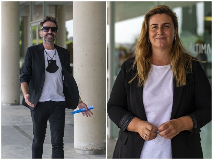 David Valldeperas recibió el cariño de numerosos amigos, como Carlota Corredera, en el entierro de su madre