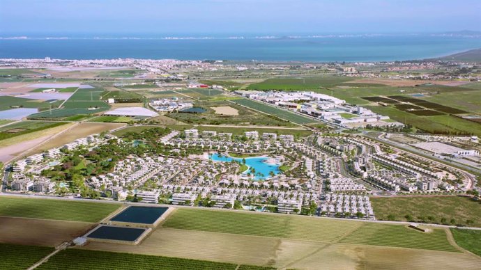 Render del proyecto Santa Rosalía que Crystal Lagoons desarrolla en Murcia