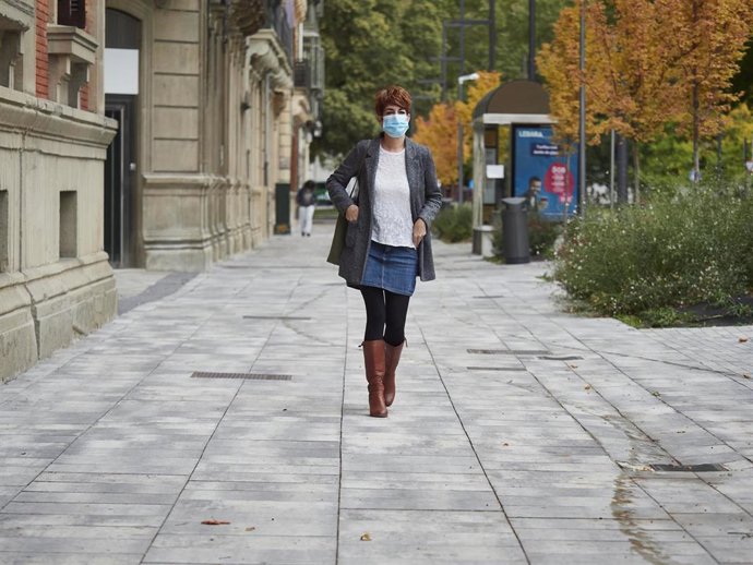 Archivo - La portavoz de EH Bildu en el Parlamento de Navarra, Bakartxo Ruiz.