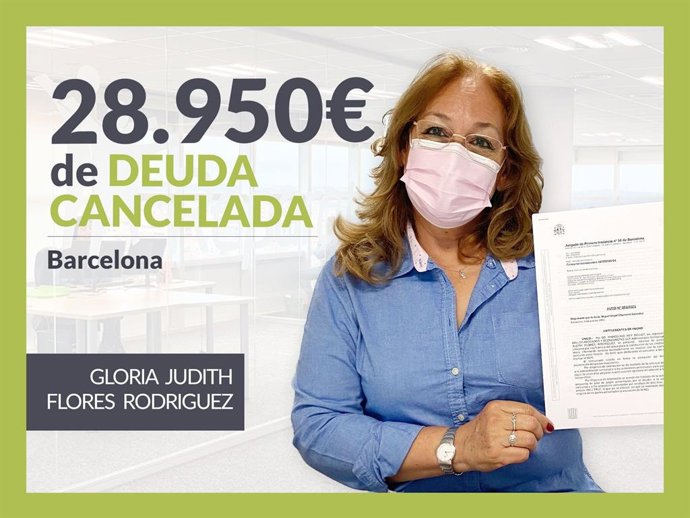 Gloria Judith Flores, exonerada con Repara Tu Deuda