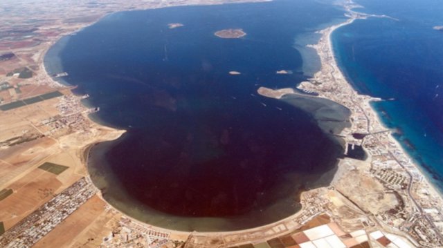 Archivo - Vista aérea del Mar Menor
