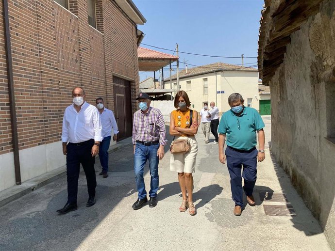 El presidente de la Diputación de Segovia, Miguel Ángel de Vicente, visita municipios de la provincia.