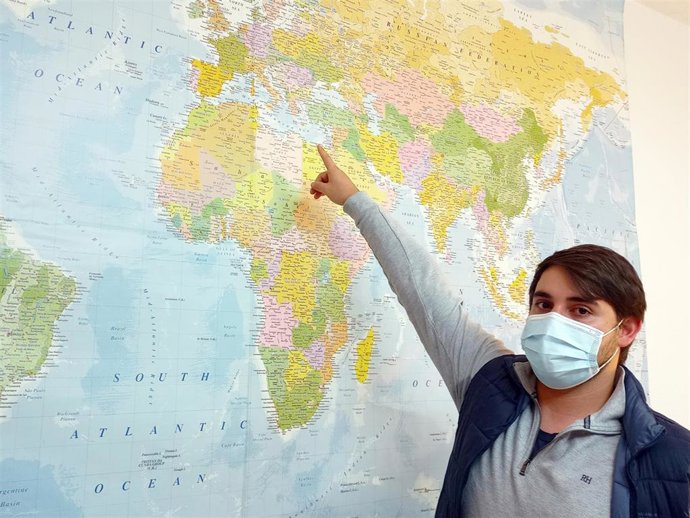 Archivo - El estudiante de la UPSA Miguel González, participante en el programa de movilidad.