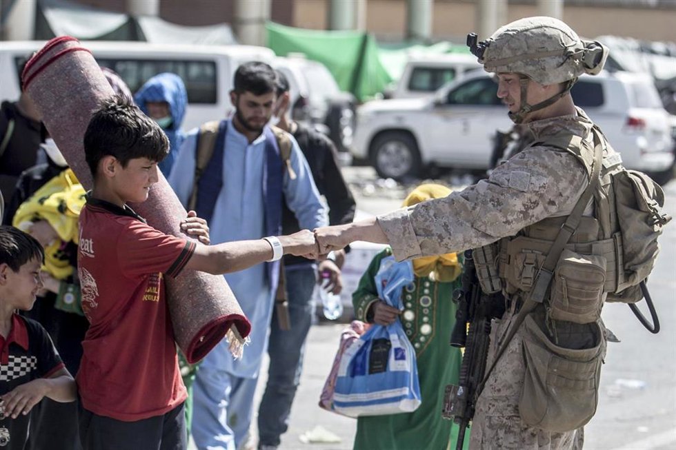 Evacuaciones desde Kabul, la capital de Afganistán. 