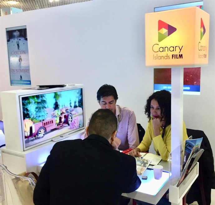 Un stan de Canary Islands Film en mercados audiovisuales