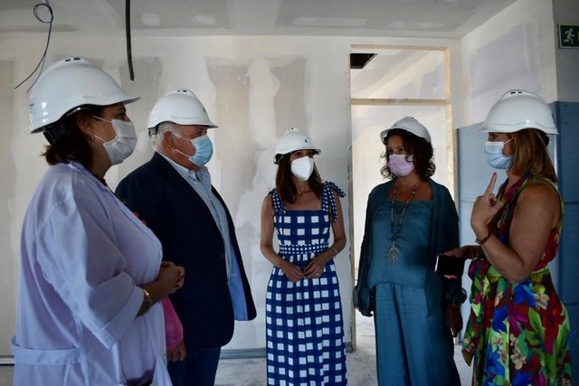 Visitas a las obras del centro de salud de Martos