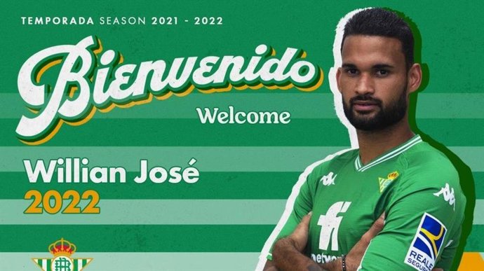 El delantero brasileño Willian José jugará cedido en el Real Betis en la temporada 2021/22