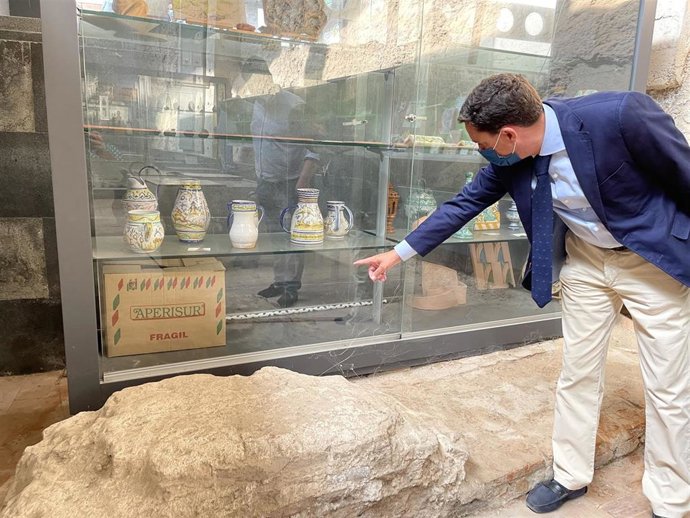 De la Rosa, portavoz municipal del PP, en el Castillo de San Jorge de Triana.