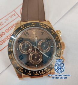 Reloj recuperado por la Policía Nacional