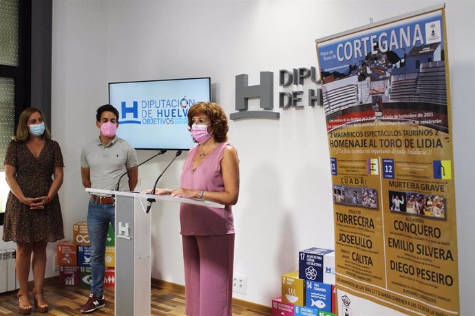 Presentación de la Feria Taurina de Cortegana (Huelva), en la Diputación.