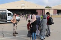 España evacúa a un grupo de afganos en el avión A400M que se encontraba en Kabul cuando se registraron las explosiones