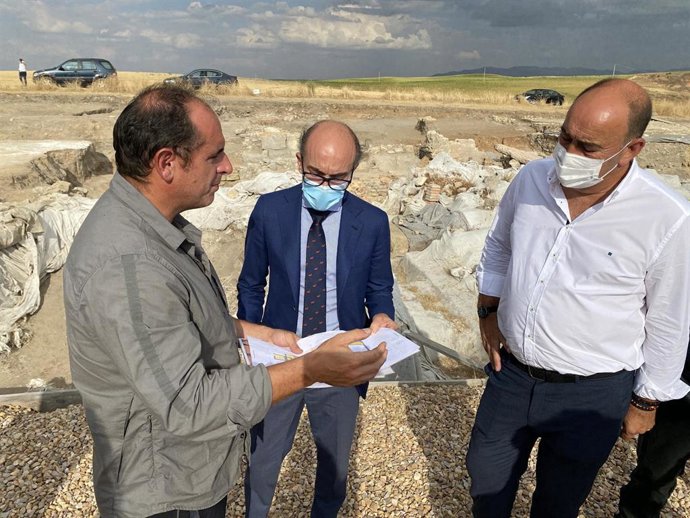 Un momento de la visita.