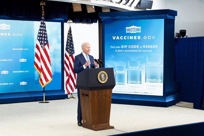23 August 2021, US, Washington: US President Joe Biden speaks during a press conference on the coronavirus (COVID-19) response and vaccination. Photo: Michael Brochstein/ZUMA Press Wire/dpa