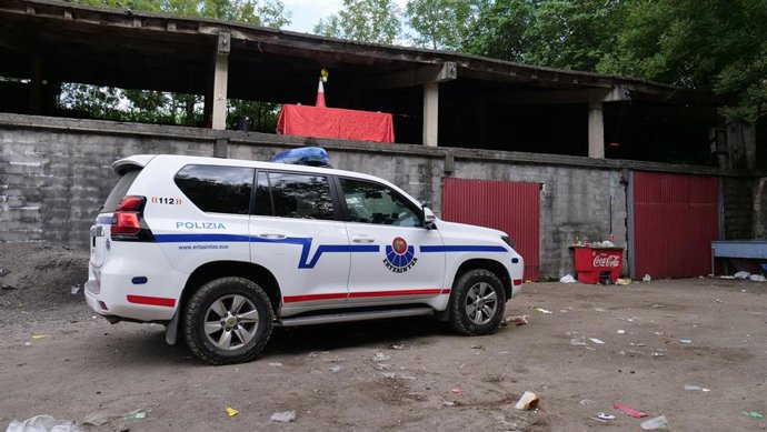 Patrulla de la Ertzaintza en Astigarraga.