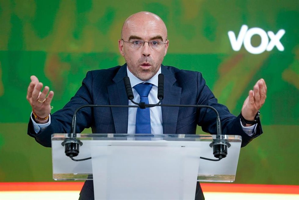 Archivo - El vicepresidente primero de Acción Política y eurodiputado de Vox, Jorge Buxadé