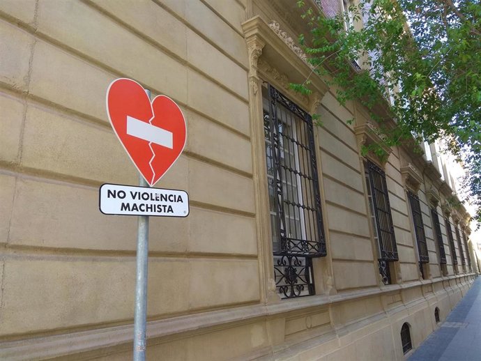 Señal contra la violencia machista.