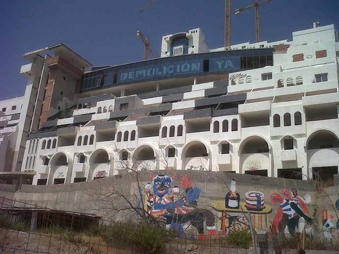 Archivo - El hotel de El Algarrobico en Carboneras (Almería). 