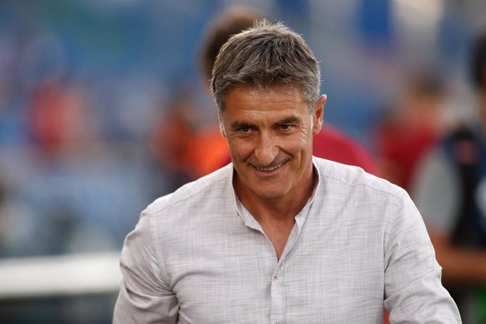 Jose Miguel "Michel" Gonzalez, coach of Getafe, gestures during spanish league, La Liga Santander, football match played between Getafe CF and Sevilla FC at Coliseo Alfonso Perez Stadium on August 23, 2021, in Getafe, Madrid, Spain.