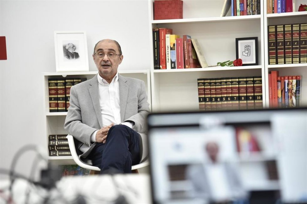 Archivo - El presidente de Aragón Javier Lambán.