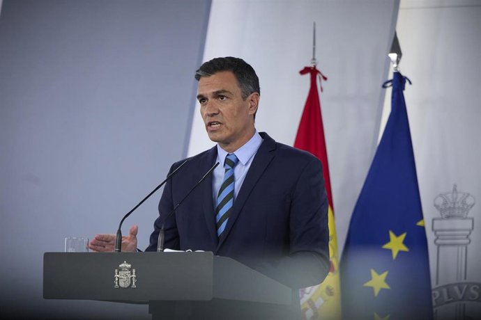 El presidente del Gobierno, Pedro Sánchez