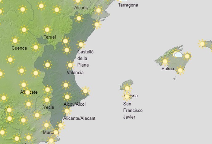 Predicción del tiempo para este sábado 28 de agosto
