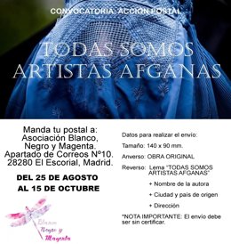 Iniciativa de la Asociación Blanco, Negro y Magenta en apoyo de las artistas afganas