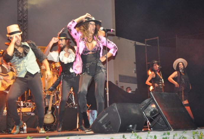 La cantante Rosario en el concierto del Auditorio La Granja en Ciudad Real