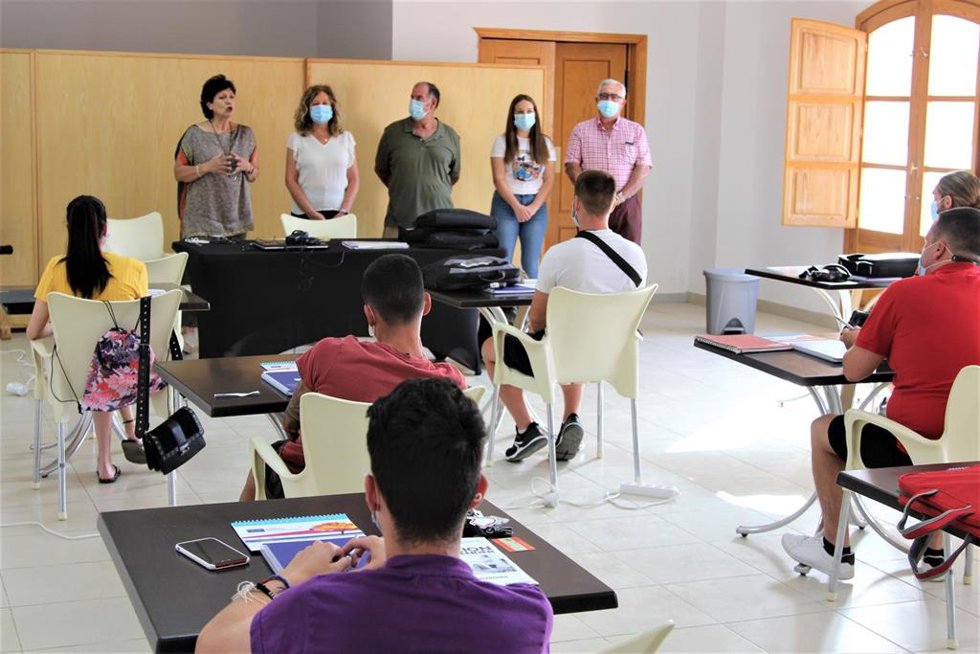 Inicio de uno de los curso para fomentar el empleo joven contra la despoblación.