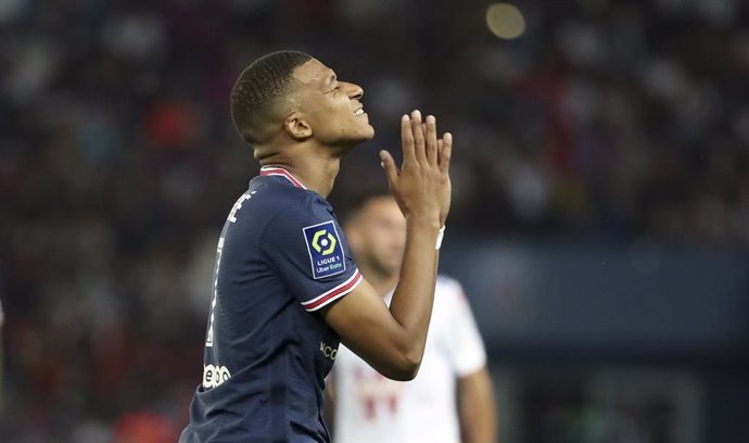 Kylian Mbappe of PSG during the French championship Ligue 1 football match between Paris Saint-Germain and RC Strasbourg on August 14, 2021 at Parc des Princes stadium in Paris, France - Photo Jean Catuffe / DPPI
