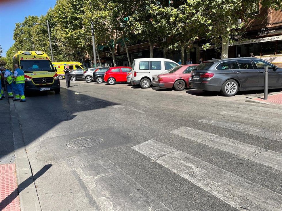 Paso de peatones donde se ha producido el atropello