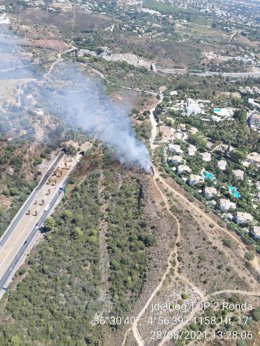 Incendio forestal Marbella