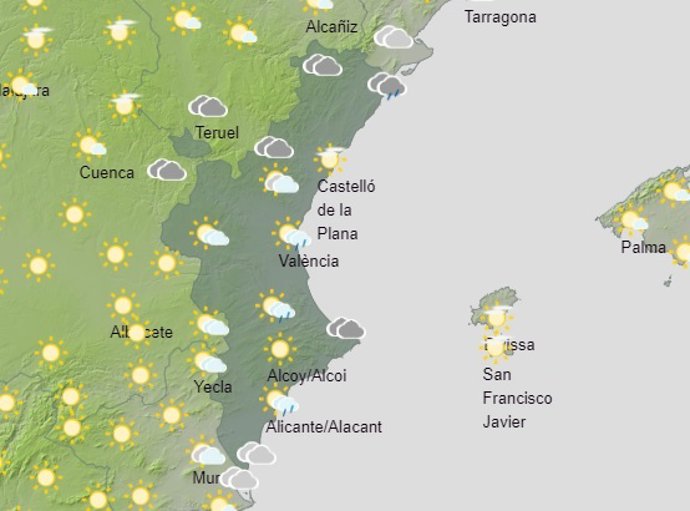 Predicción del tiempo para este domingo 29 de agosto