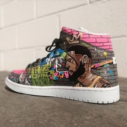 El malagueño Pablo Ruano participa en septiembre en París en una exposición mundial de zapatillas Air Jordan 1 personalizadas