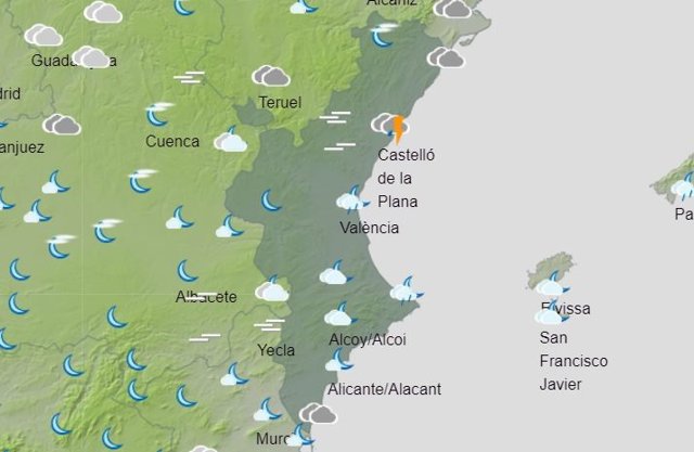 El tiempo este lunes, 30 de agosto, en la Comunitat Valenciana.