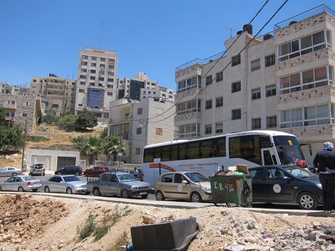 Archivo - Imagen de una calle de Ramala (Cisjordania)